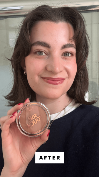 Felbin after applying the Essence Soft Touch Butter Bronzer